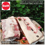 Beef belly samcan SHORTPLATE USDA US CHOICE SWIFT (black label) frozen +/- 30% FAT PORTIONED CUT +/- 1 kg/pc (price/kg)